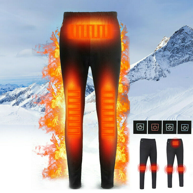 Electric Heated Men Women Pants Winter Warm Heating Keep Warmer Elastic  ︿ φ